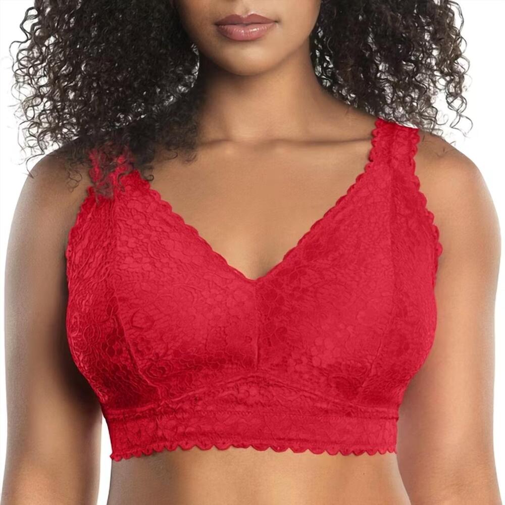 NEW PARFAIT wire-free full bust supportive bralette in racing red